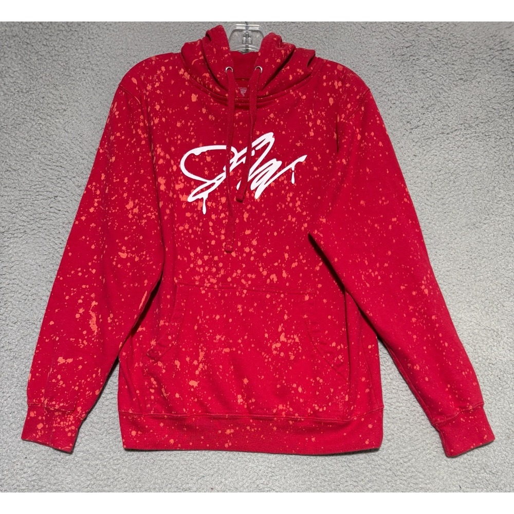 Jake Paul Hoodie Size Small Fleece lined Sweatshirt Red